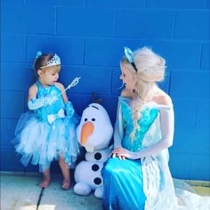 Frozen Elsa tutu homemade dress